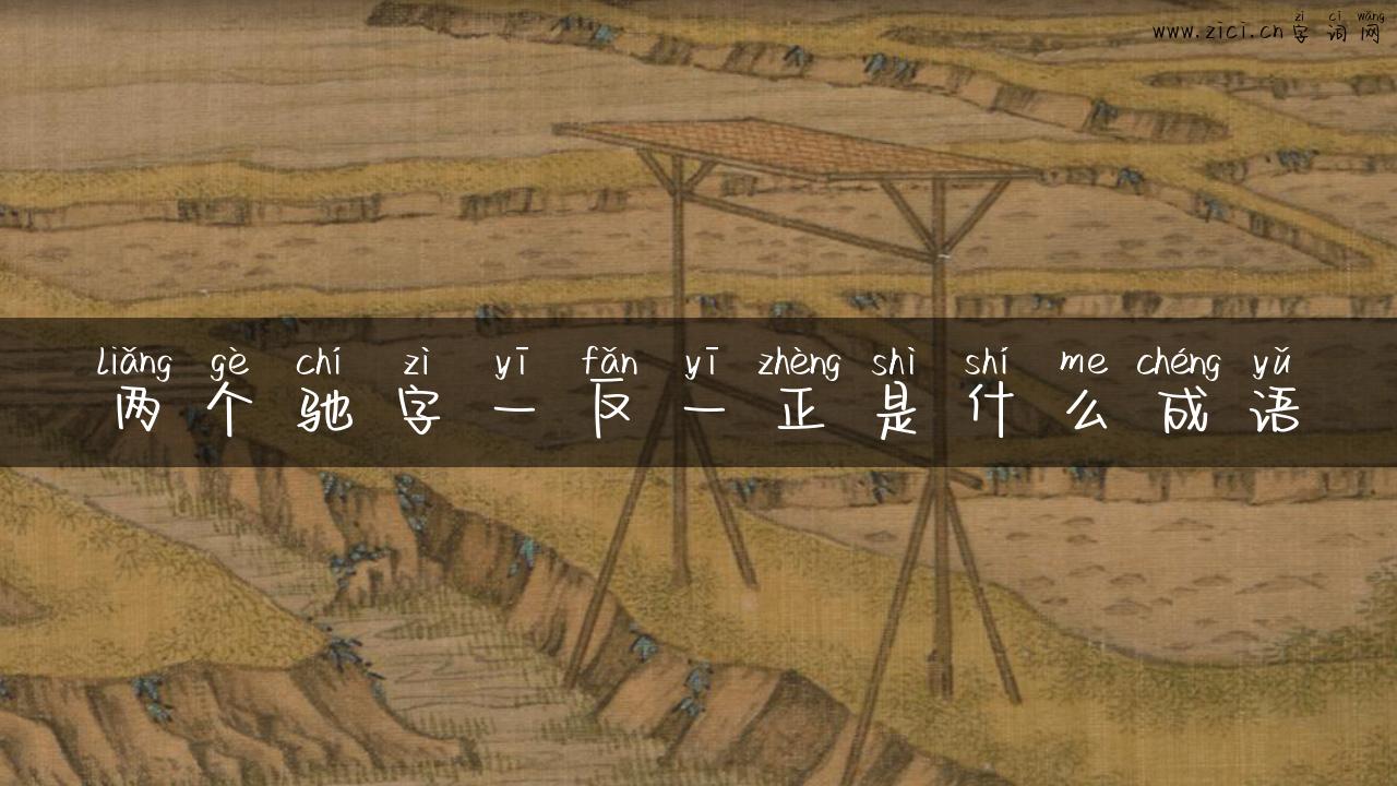 两个驰字一反一正是什么成语