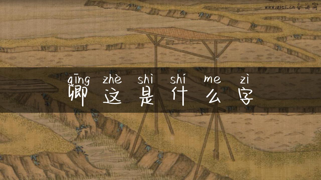 卿这是什么字