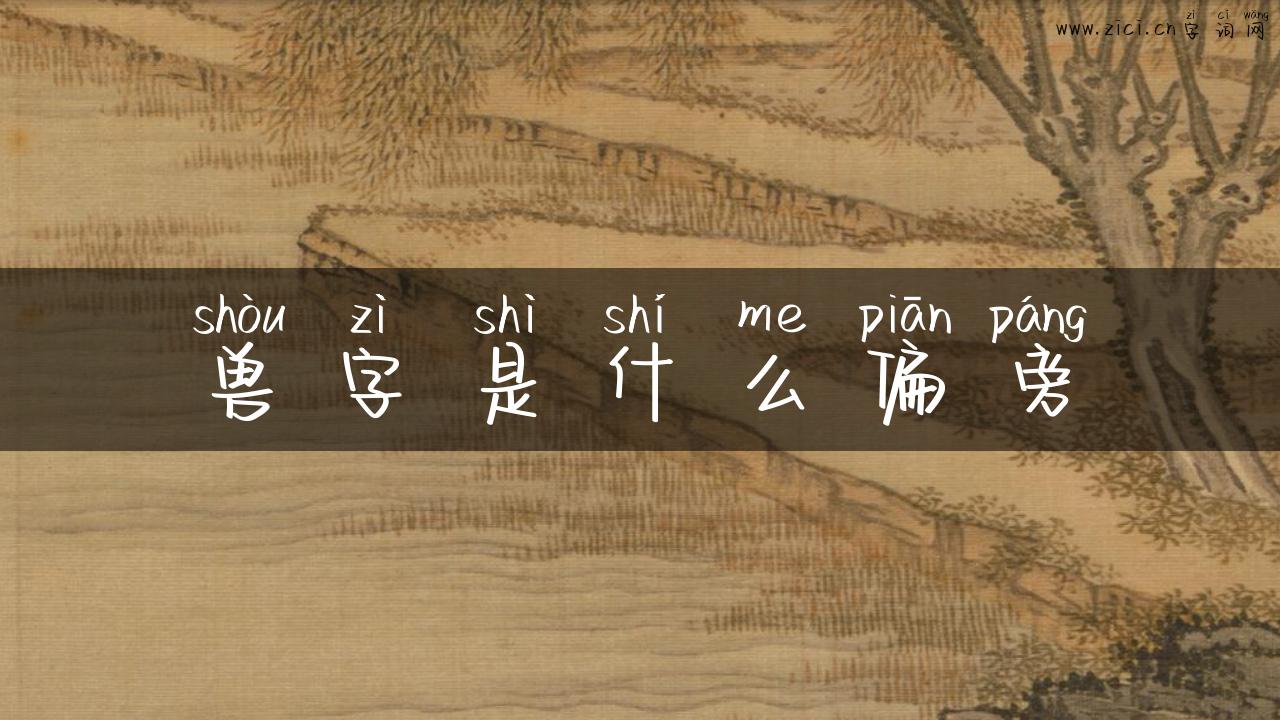 兽字是什么偏旁