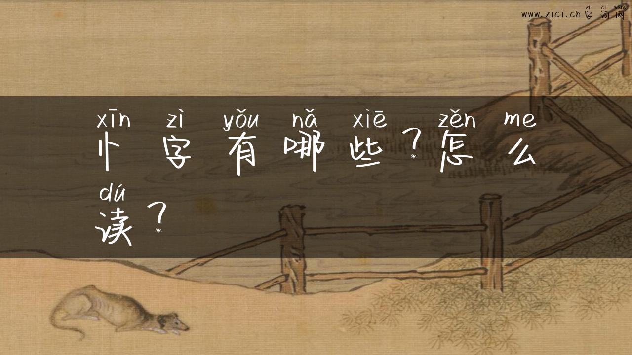 忄字有哪些？怎么读？
