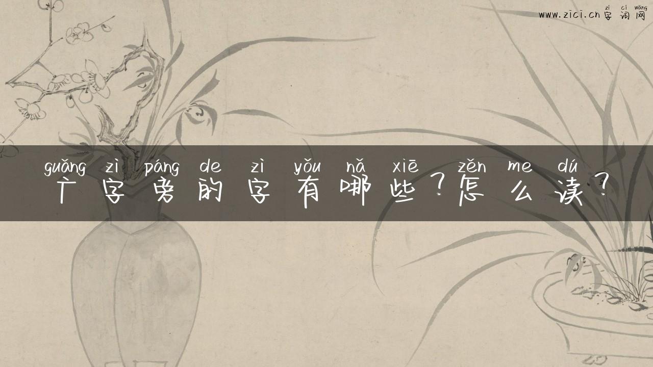 广字旁的字有哪些？怎么读？