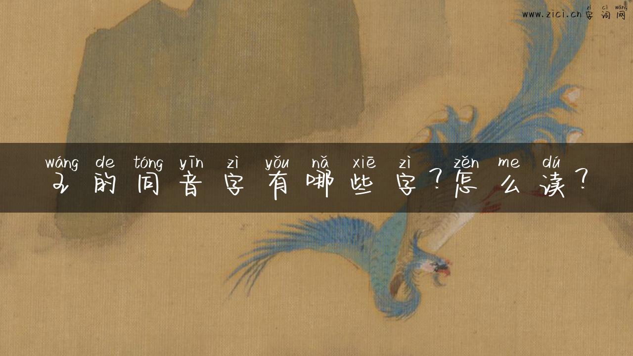 王的同音字有哪些字？怎么读？