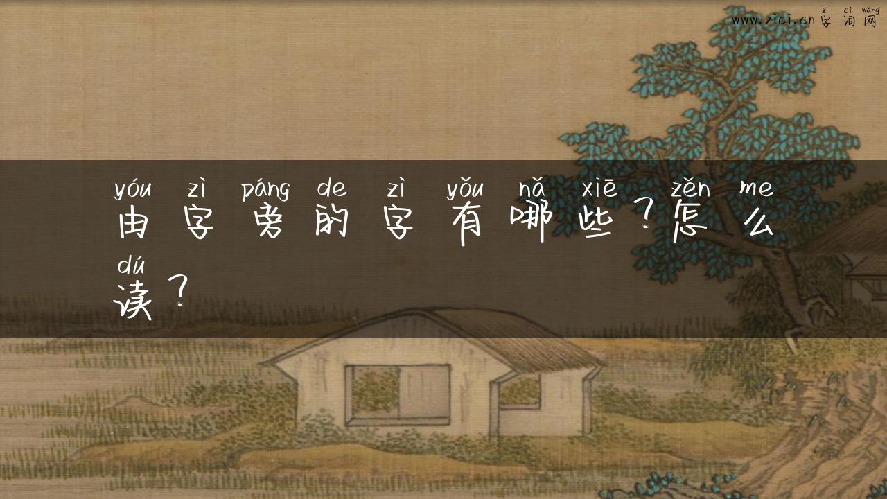 由字旁的字有哪些？怎么读？