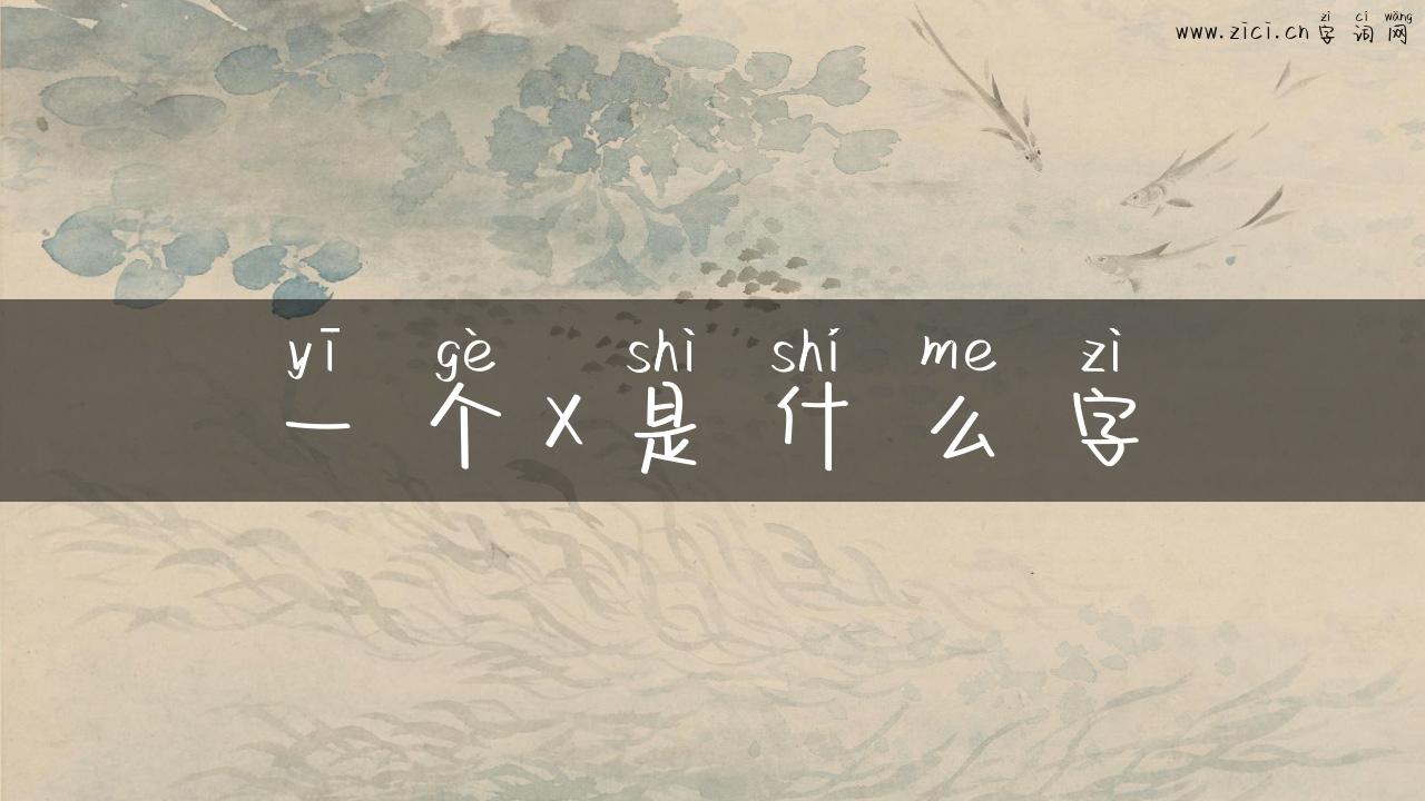 一个x是什么字