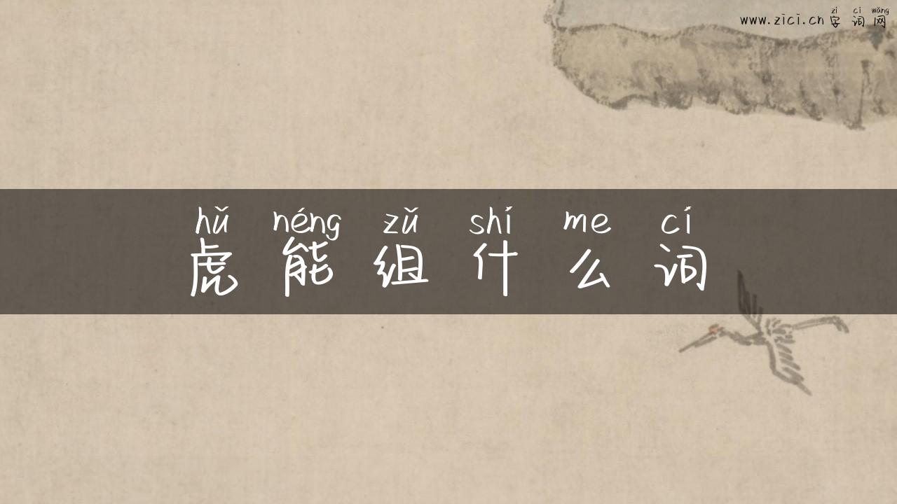 虎能组什么词