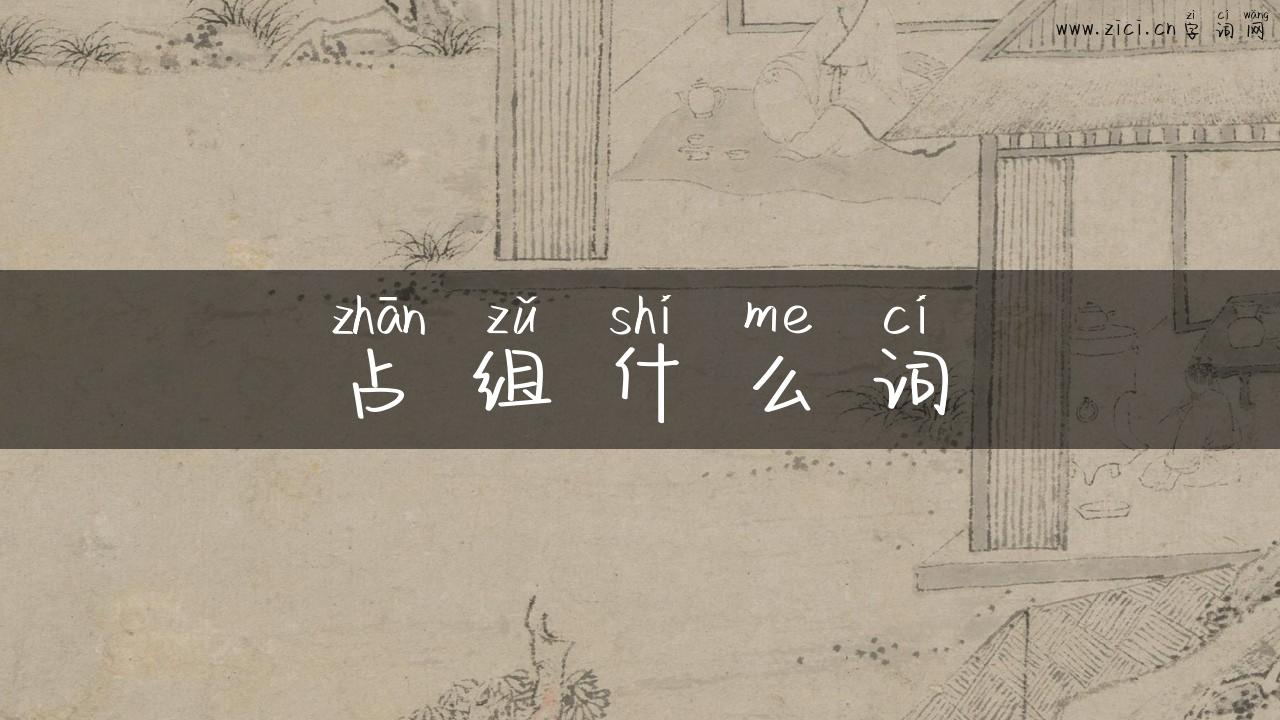 占组什么词