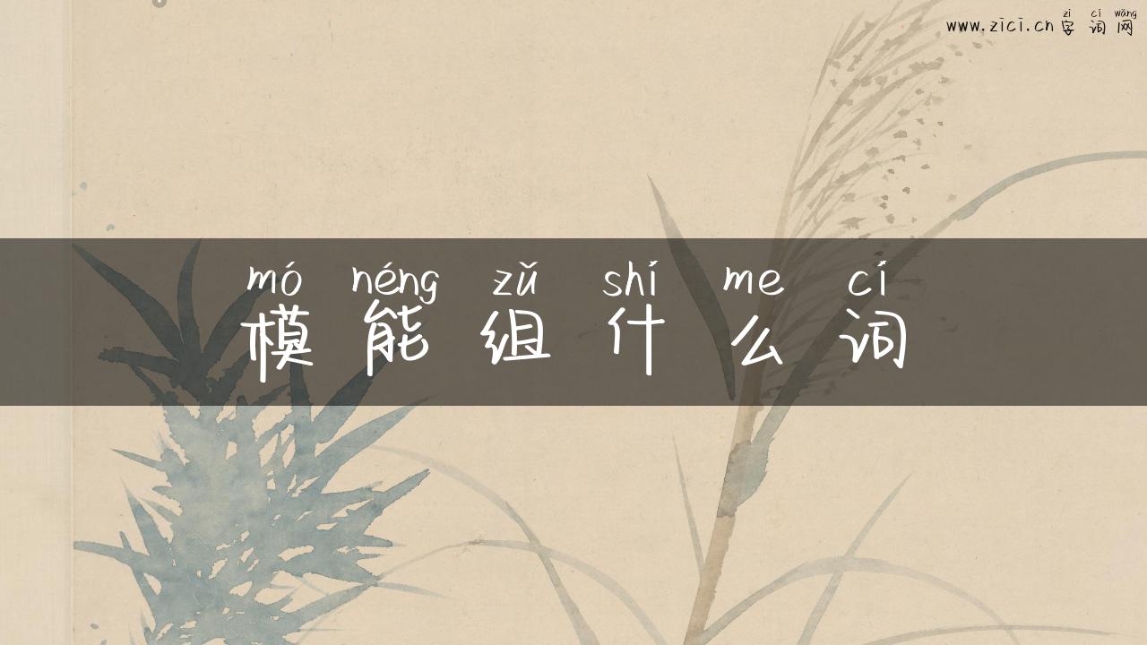 模能组什么词