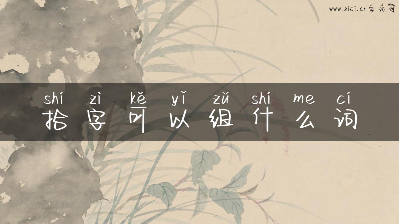 拾字可以组什么词