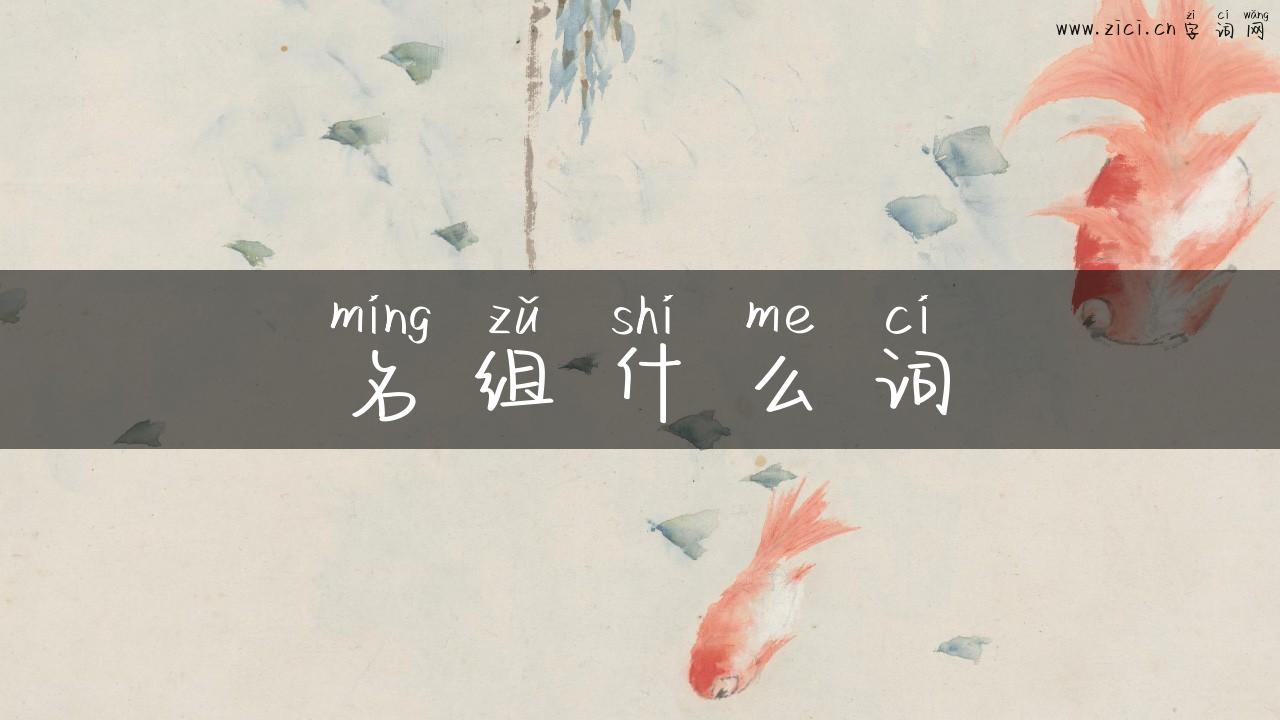 名组什么词