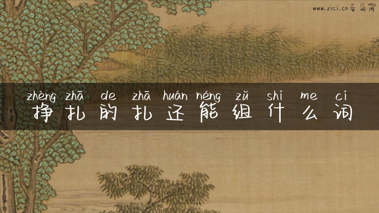 挣扎的扎还能组什么词