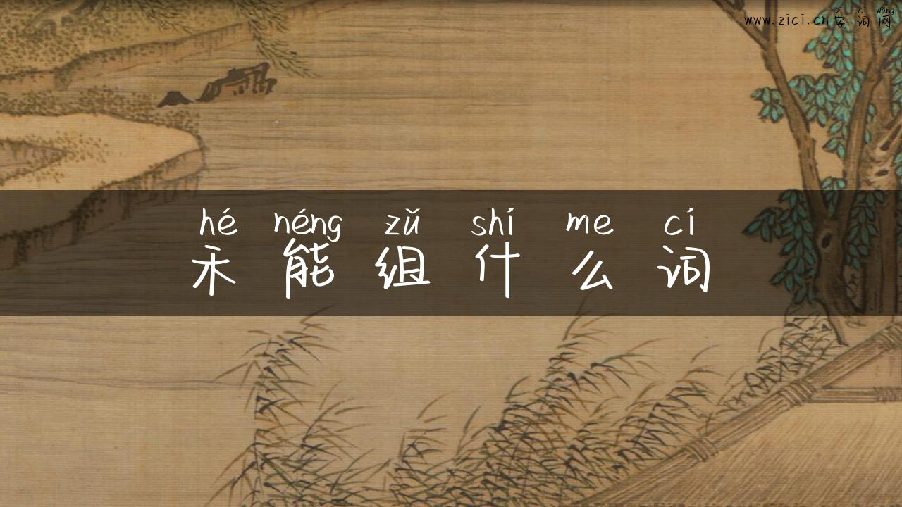 禾能组什么词