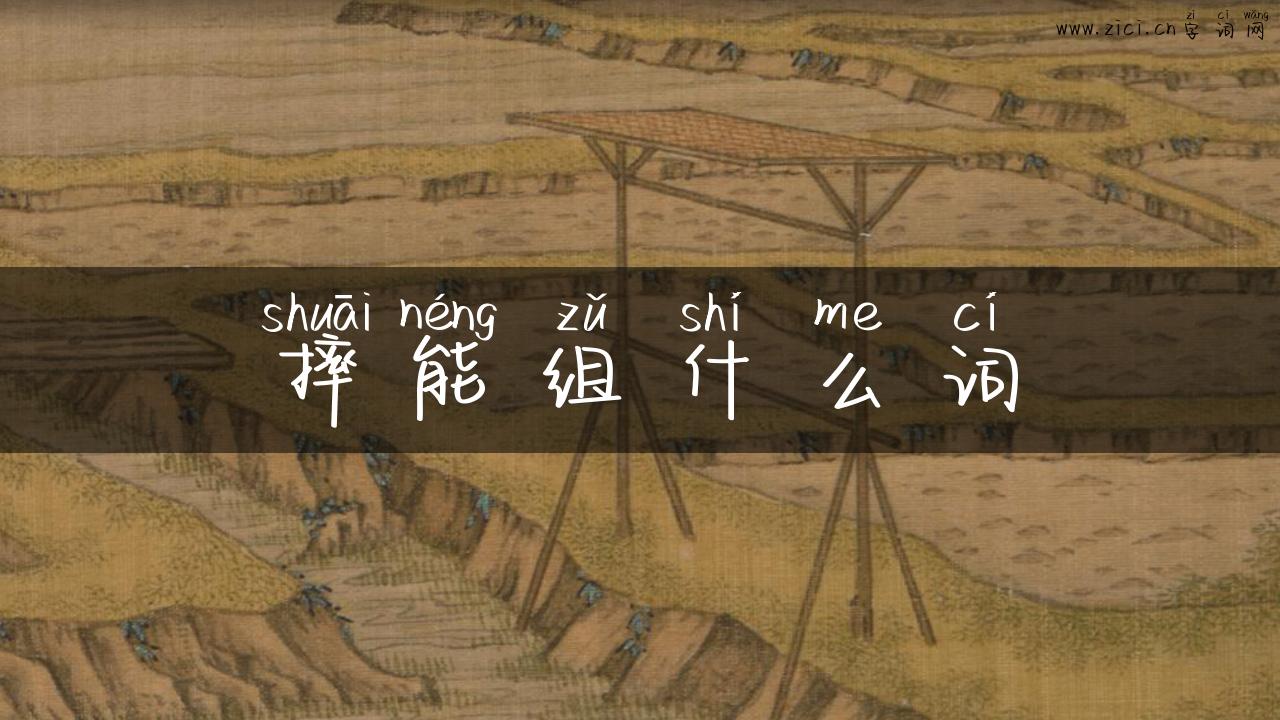 摔能组什么词