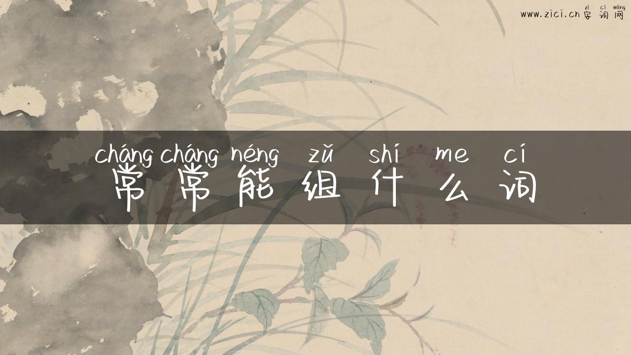 常常能组什么词