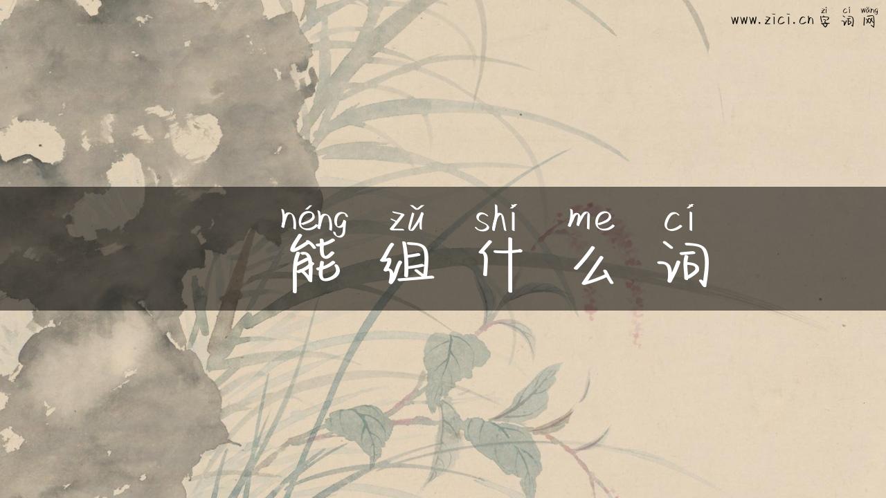 秄能组什么词