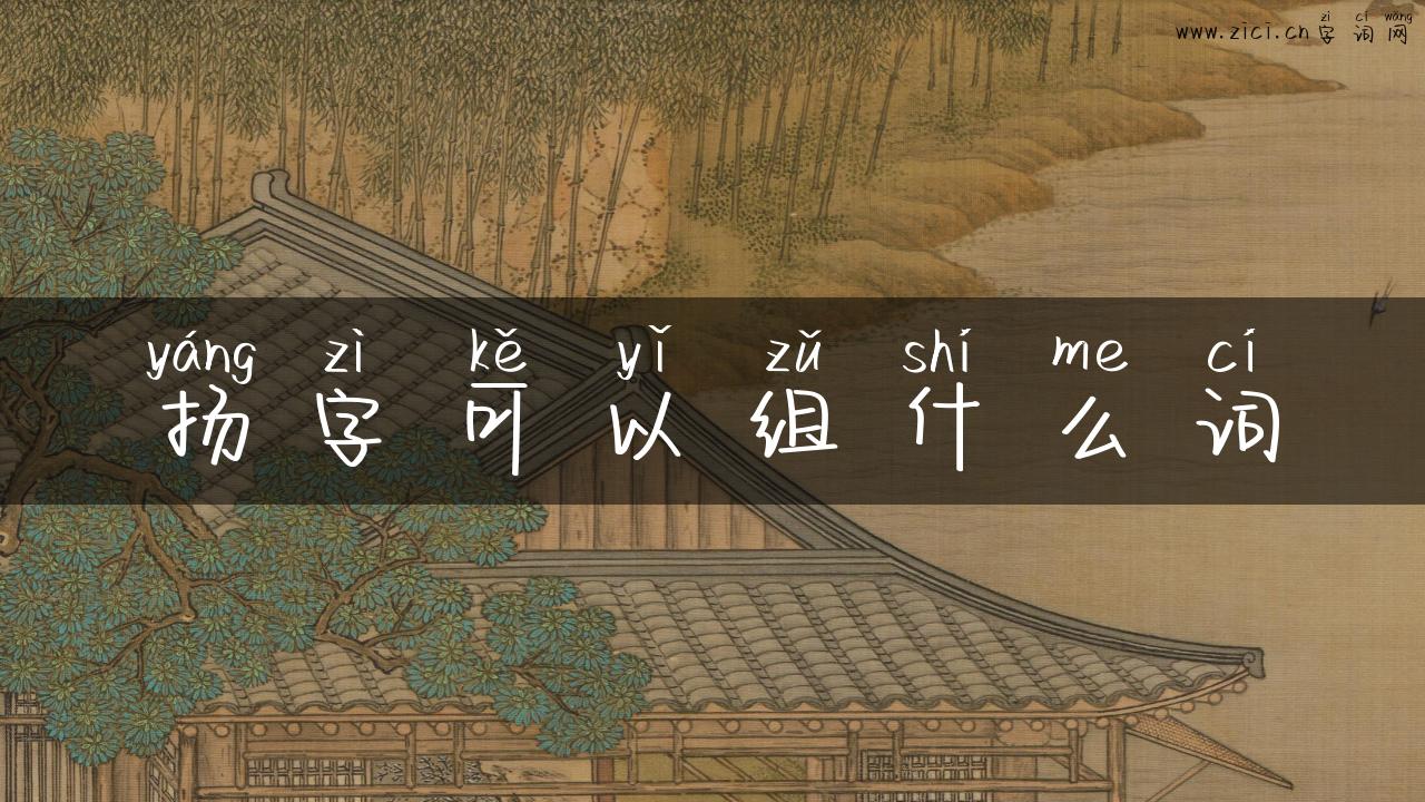扬字可以组什么词