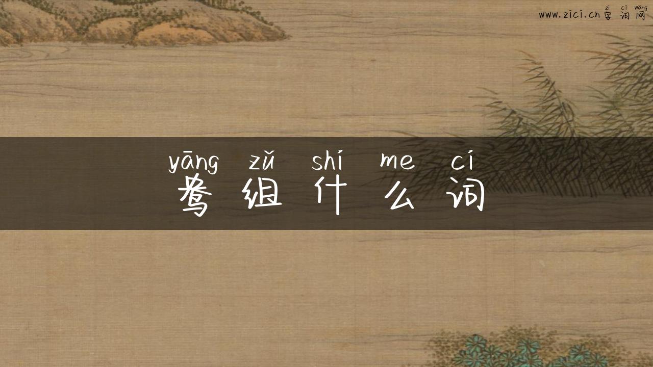 鸯组什么词