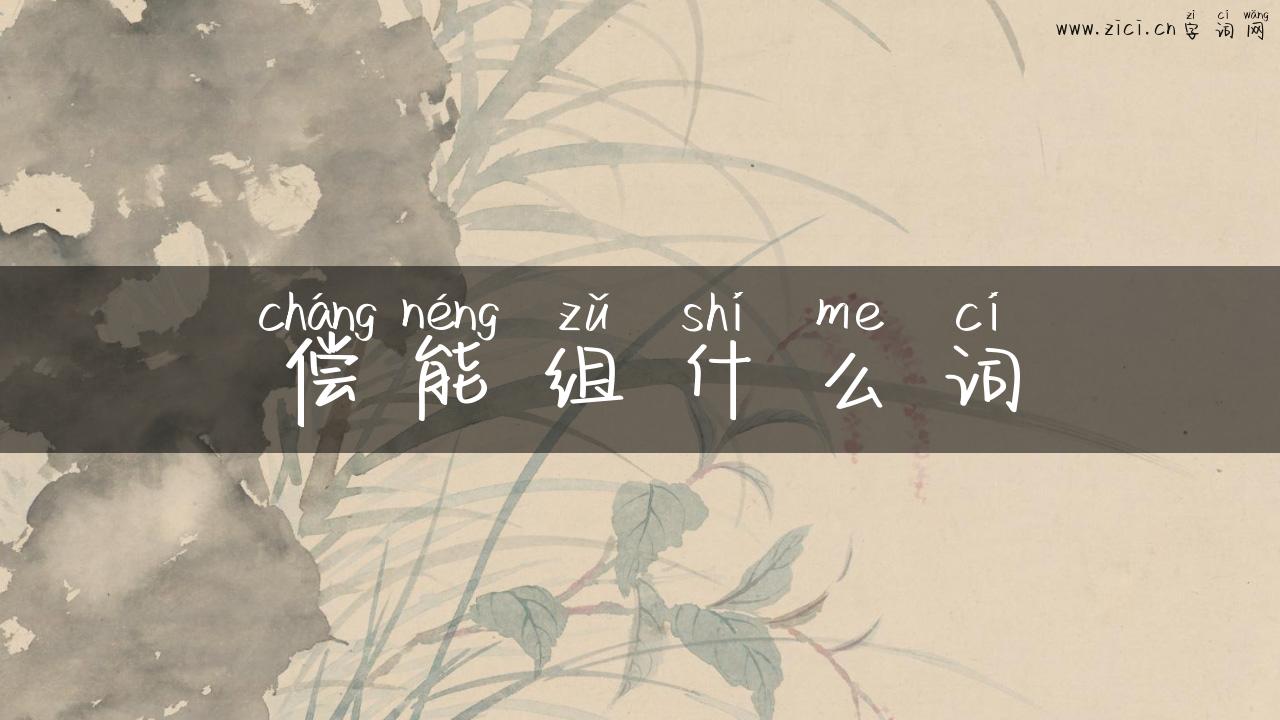 偿能组什么词