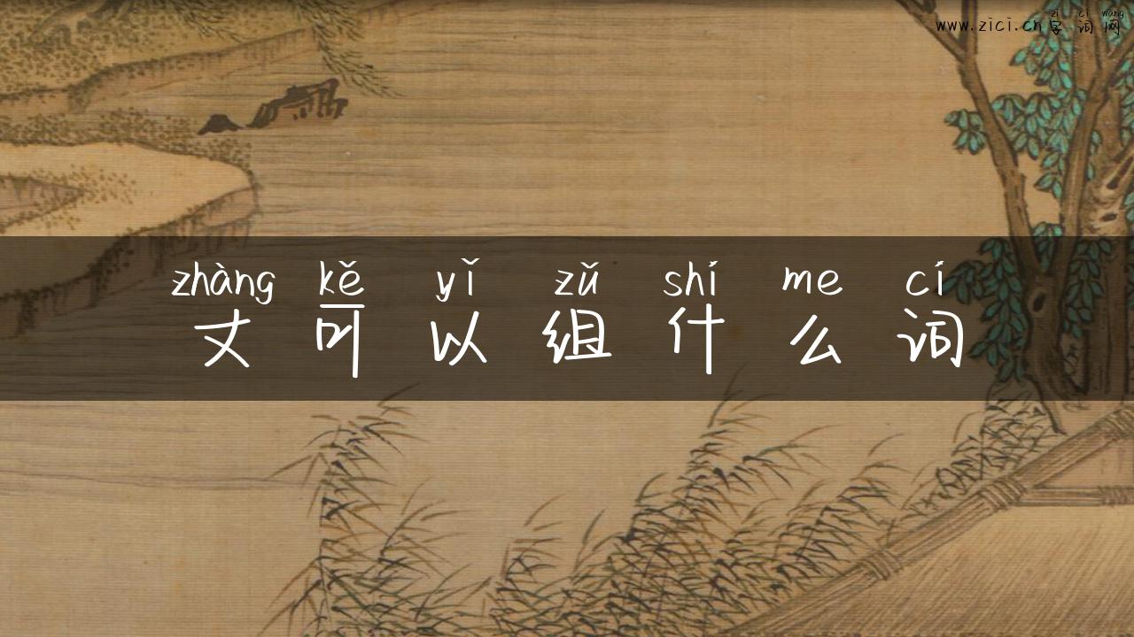 丈可以组什么词