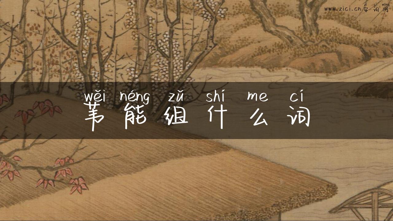 苇能组什么词