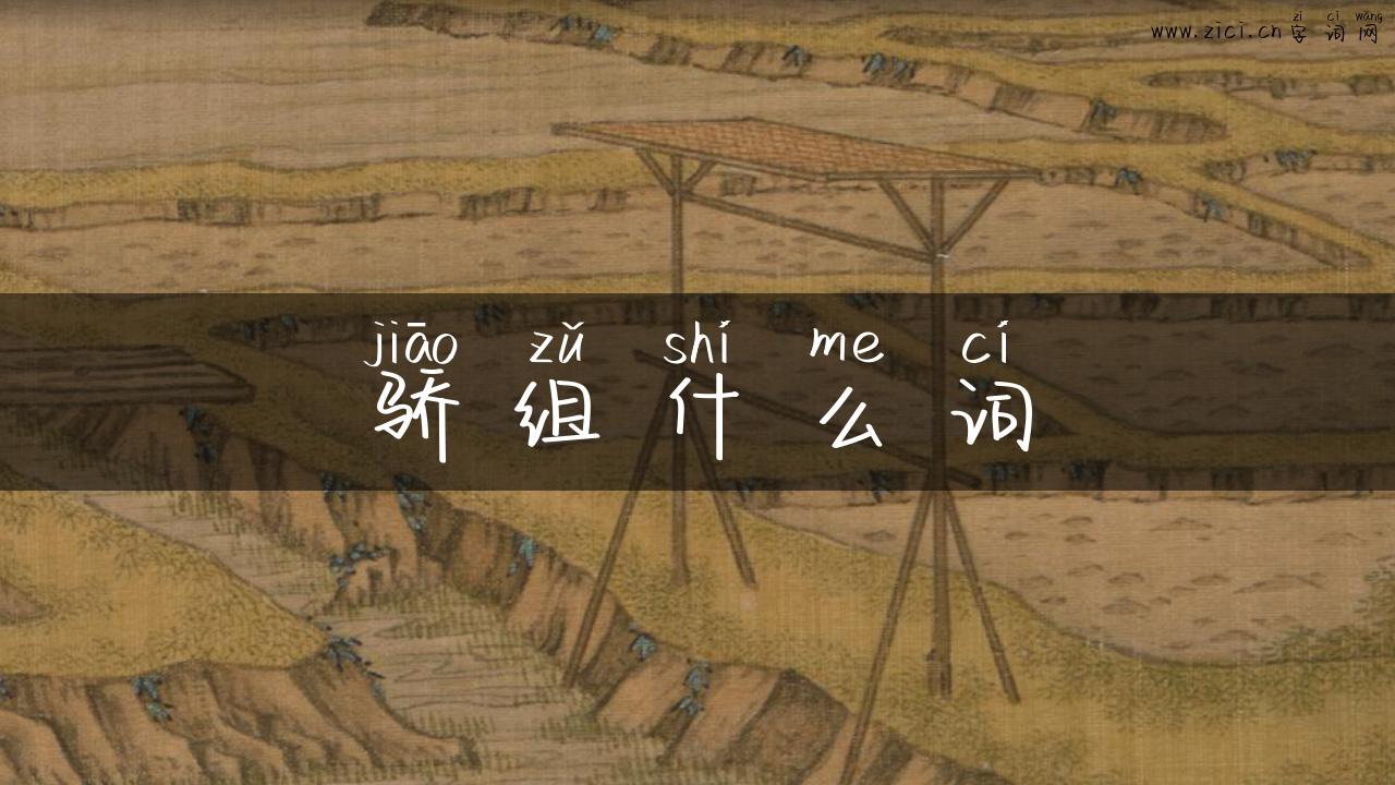 骄组什么词