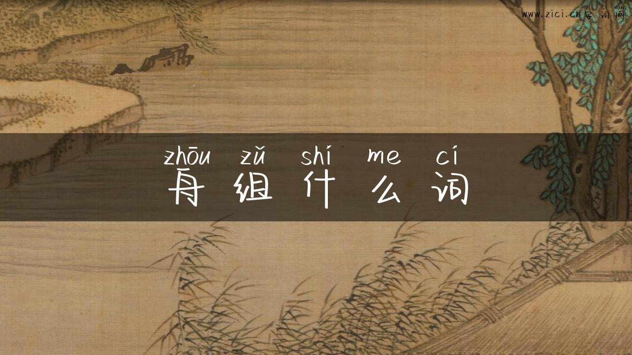 舟组什么词