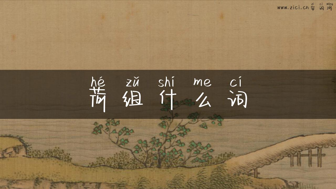 荷组什么词