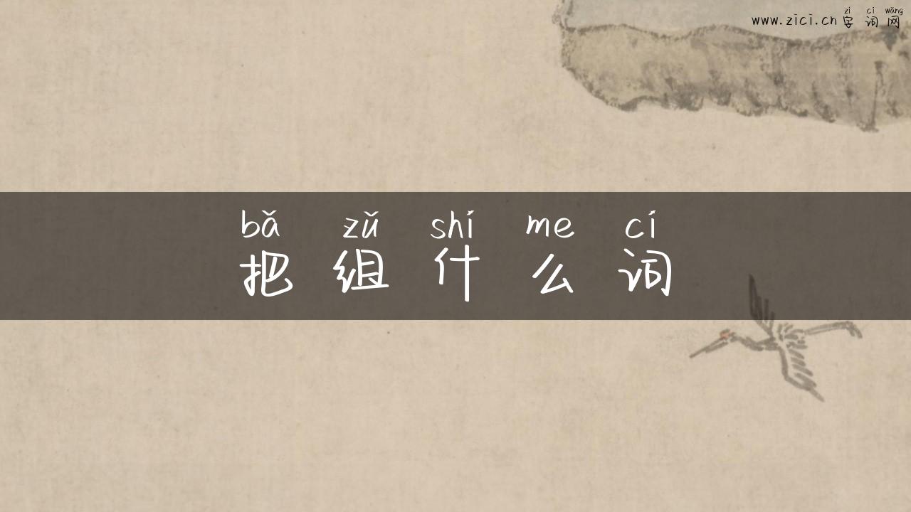 把组什么词