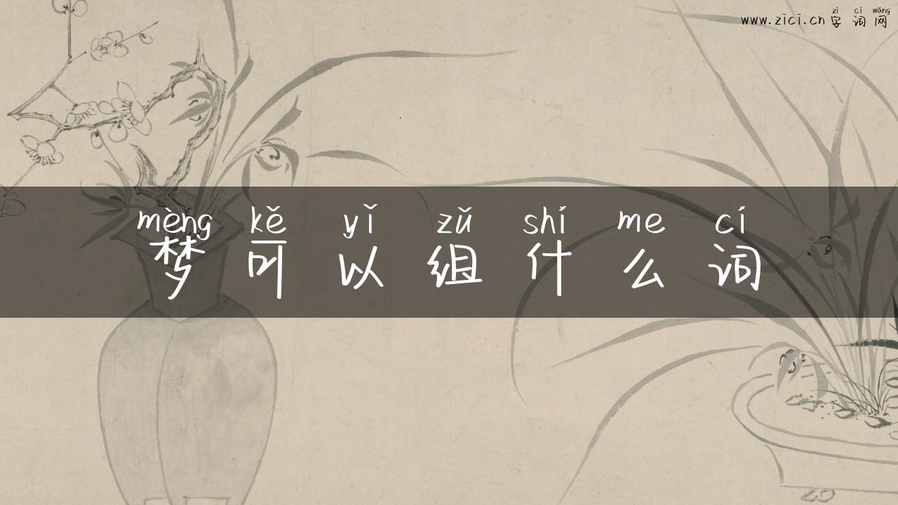 梦可以组什么词