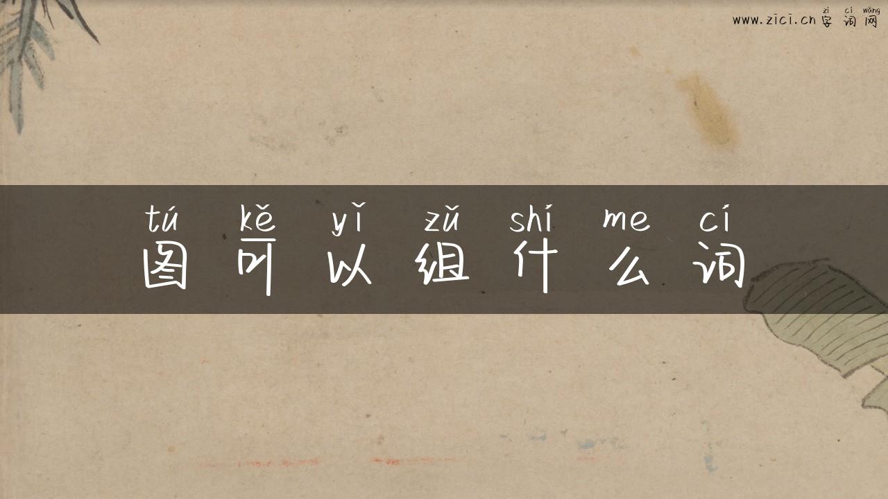 图可以组什么词