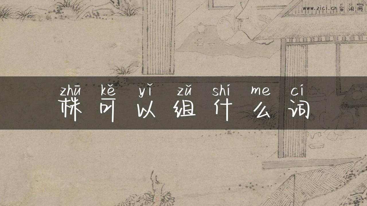 株可以组什么词