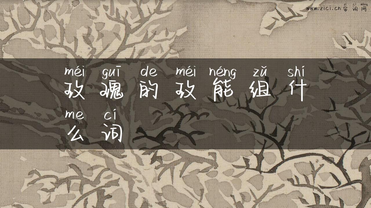 玫瑰的玫能组什么词