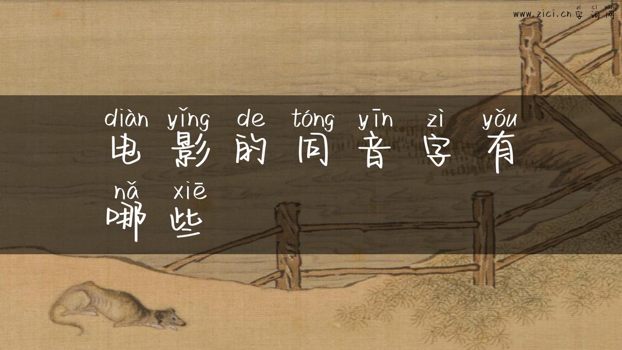 电影的同音字有哪些
