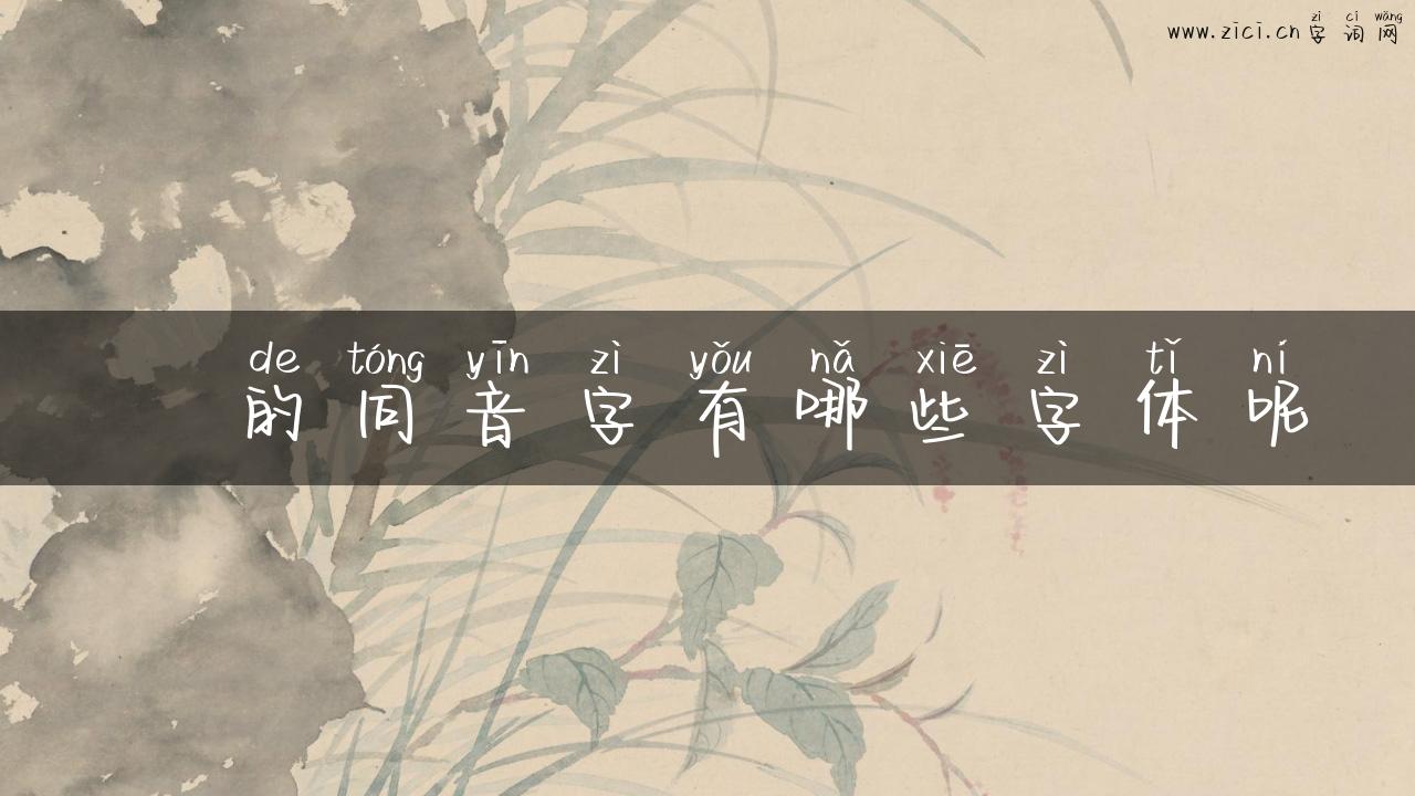 衋的同音字有哪些字体呢