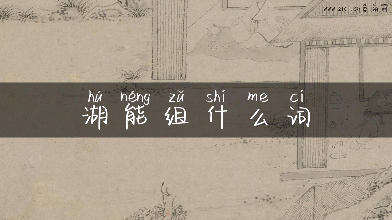 湖能组什么词