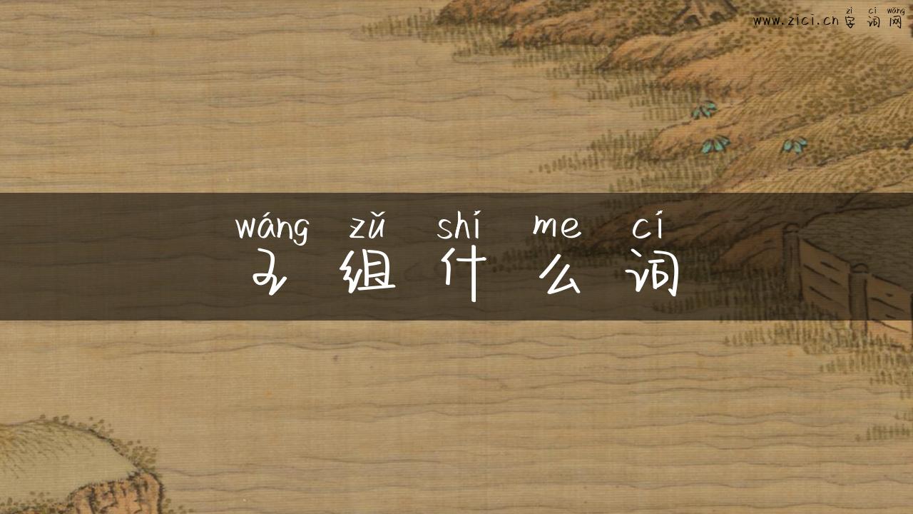 王组什么词