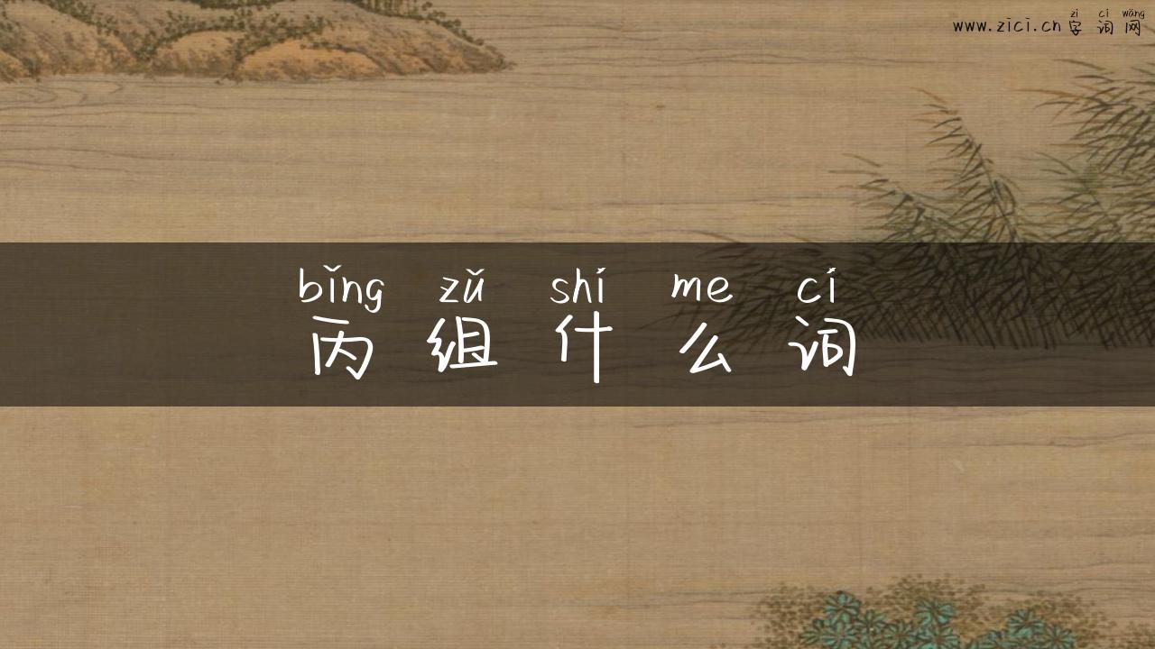 丙组什么词