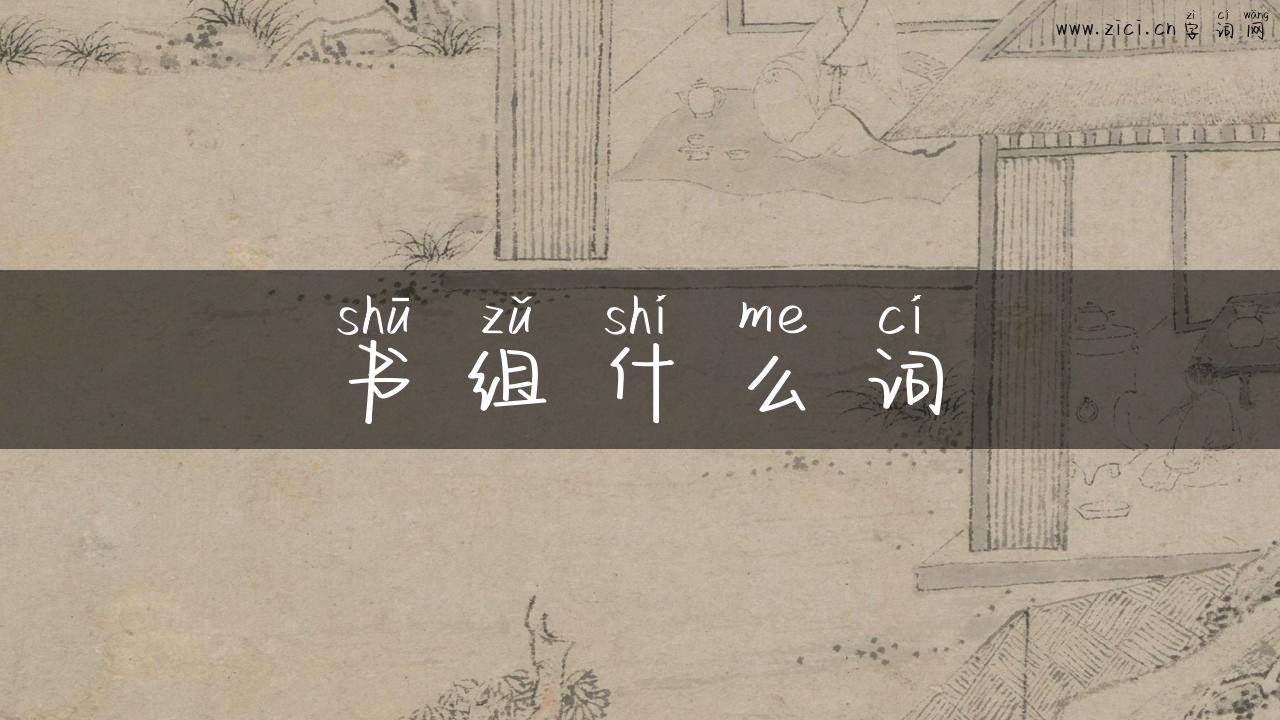 书组什么词