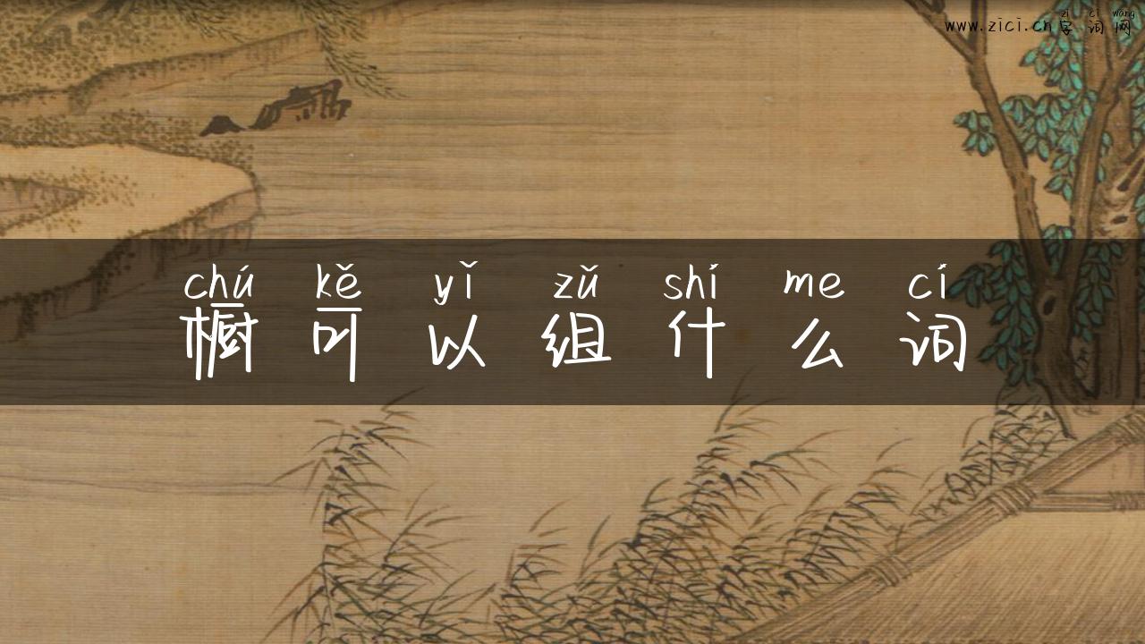 橱可以组什么词