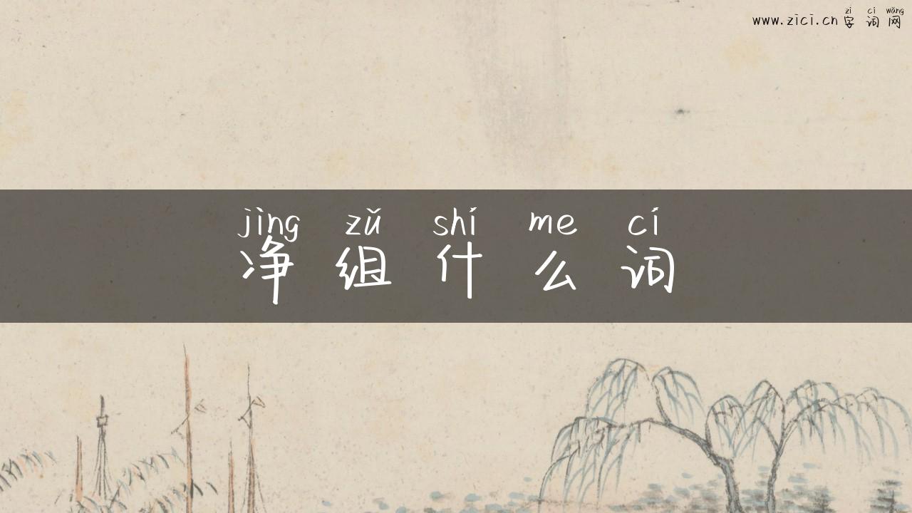 净组什么词
