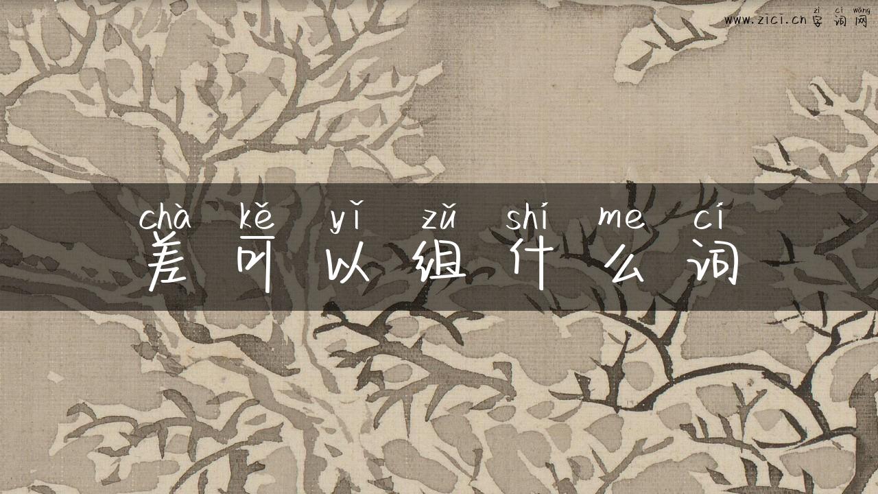差可以组什么词