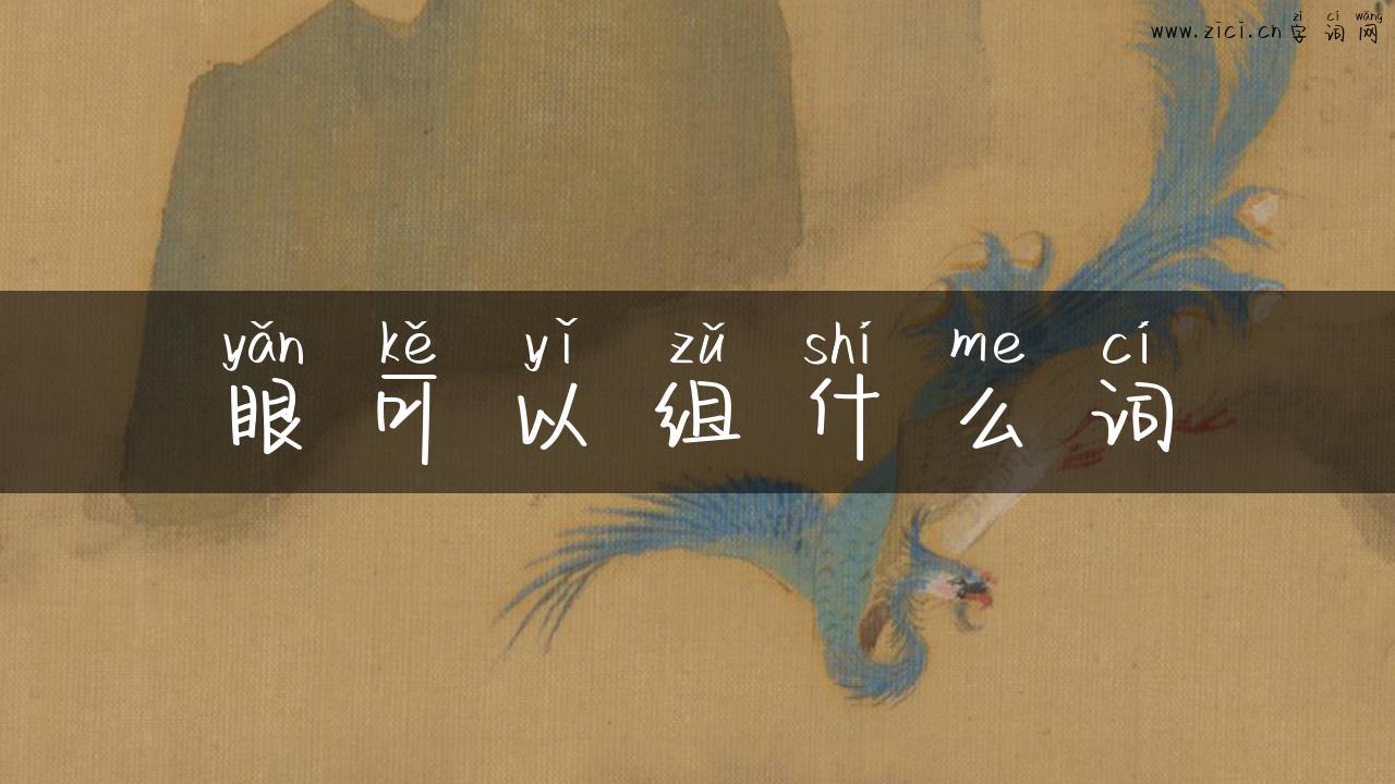 眼可以组什么词