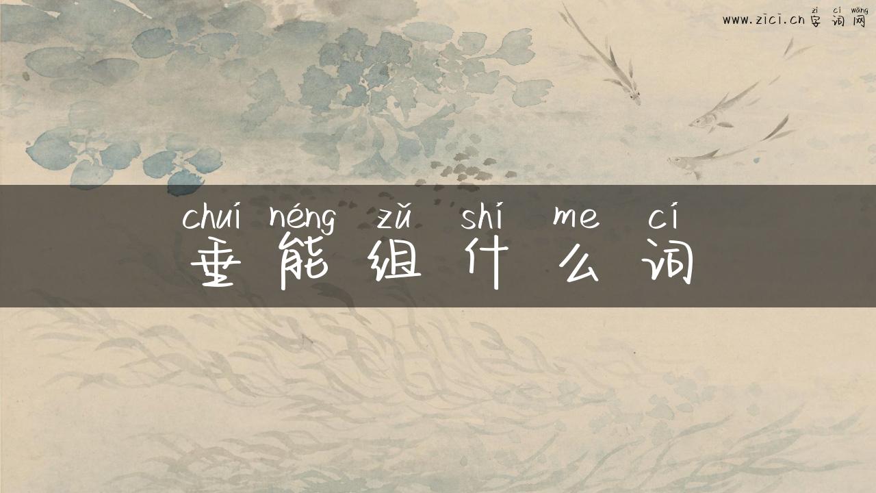 垂能组什么词