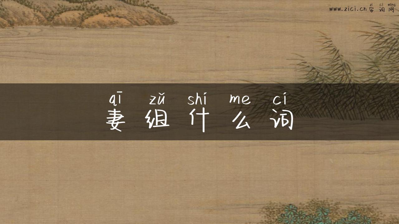 妻组什么词