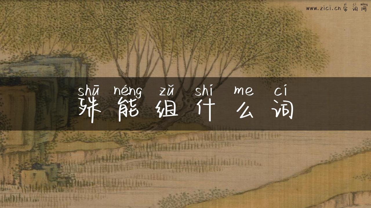 殊能组什么词