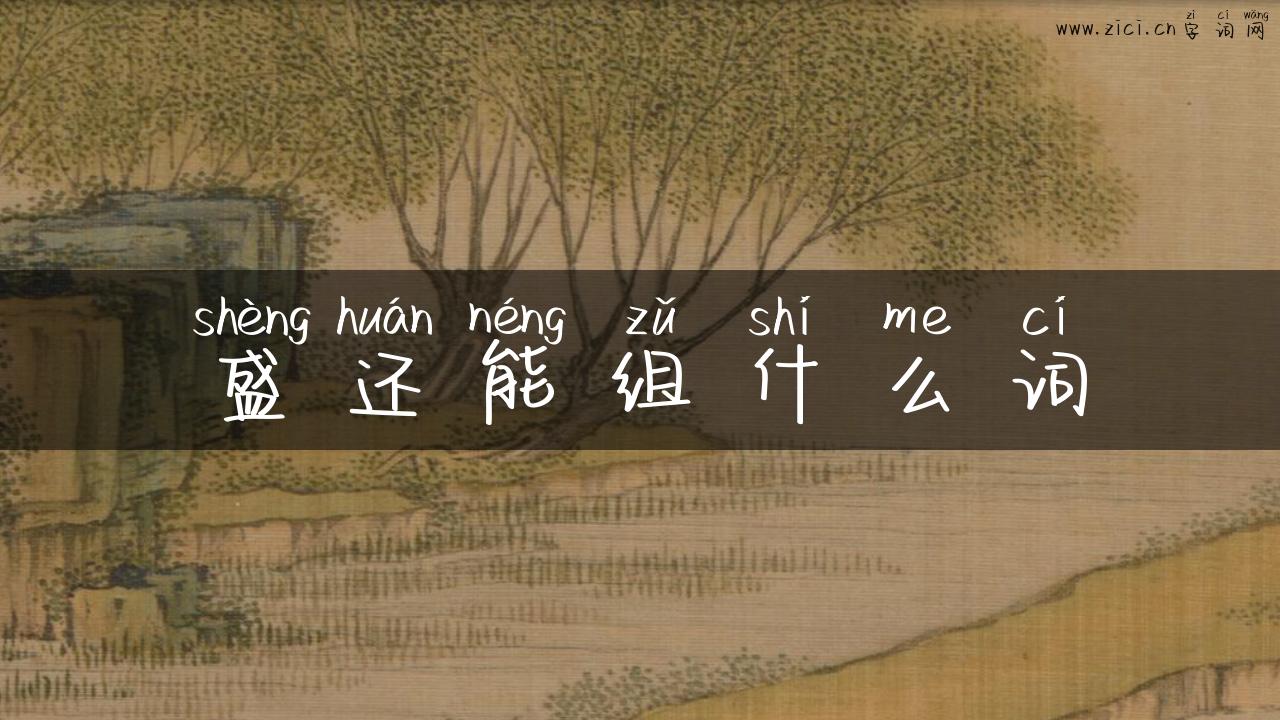 盛还能组什么词