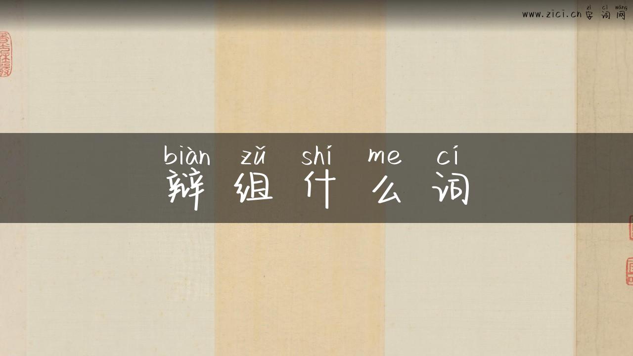 辩组什么词