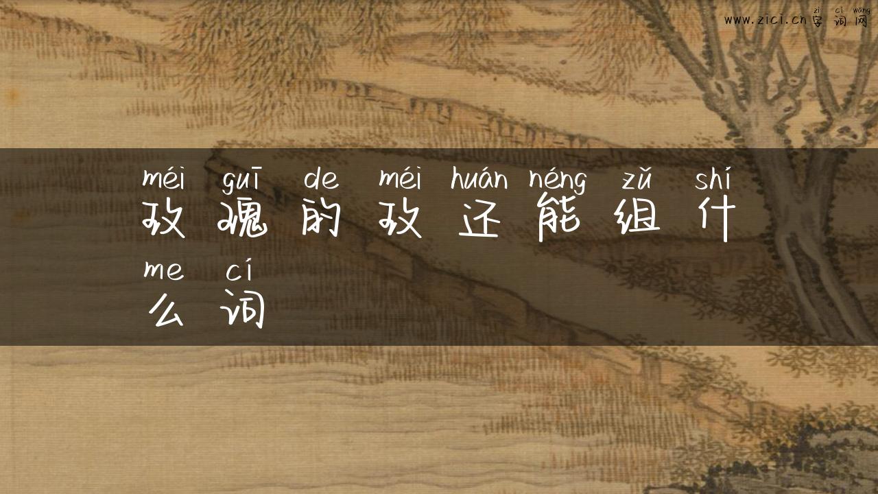 玫瑰的玫还能组什么词