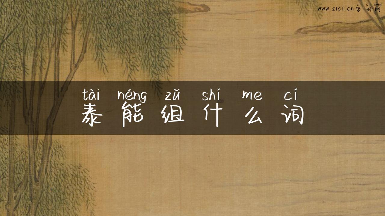 泰能组什么词