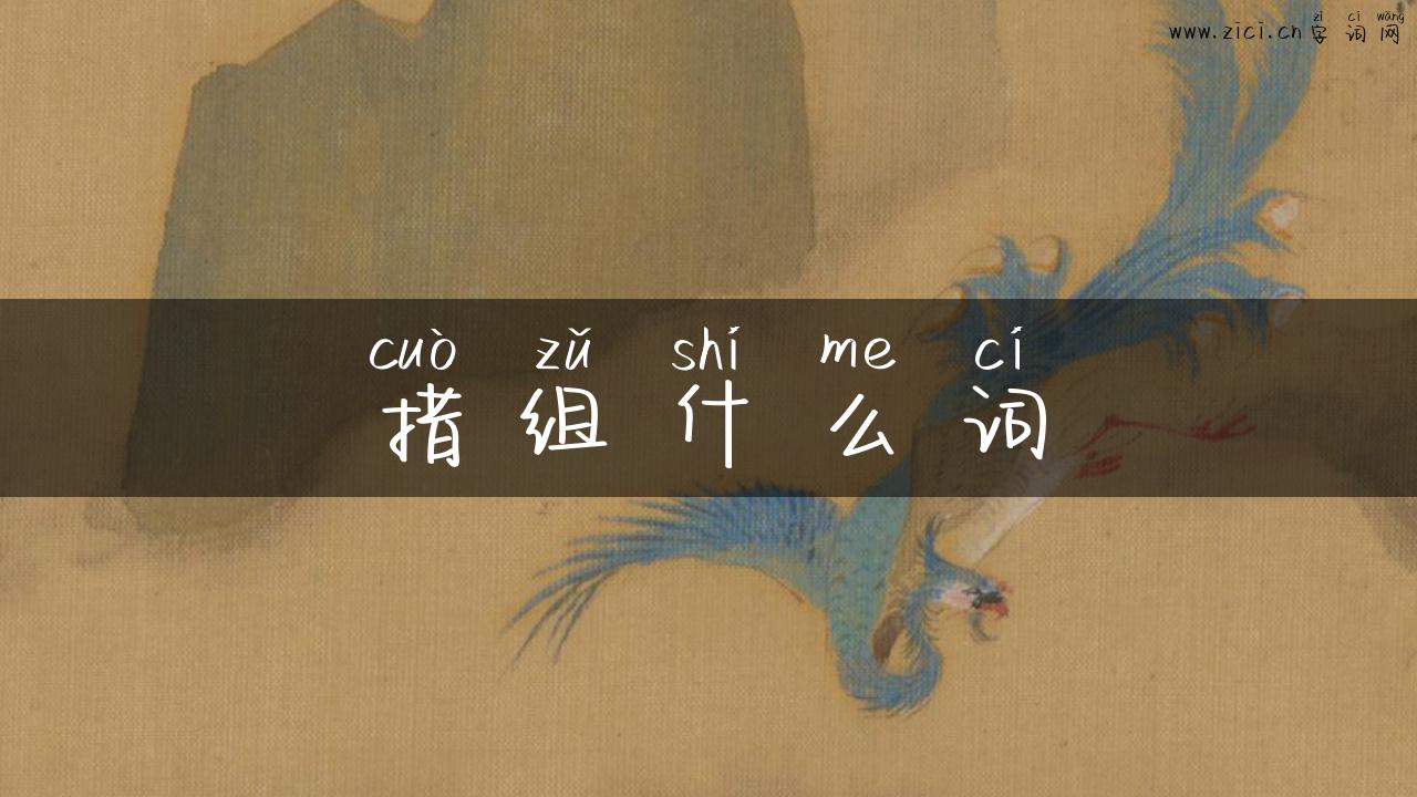 措组什么词