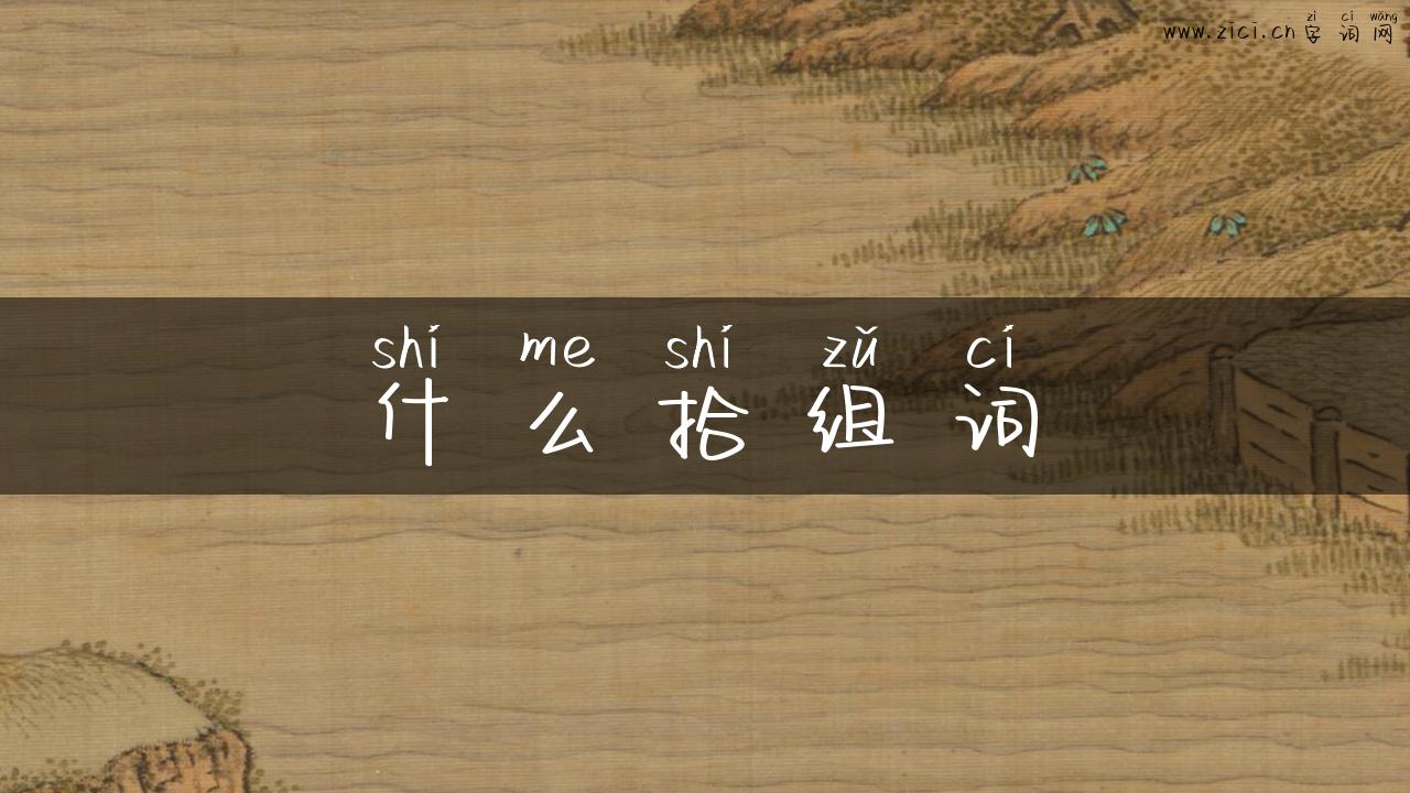 什么拾组词